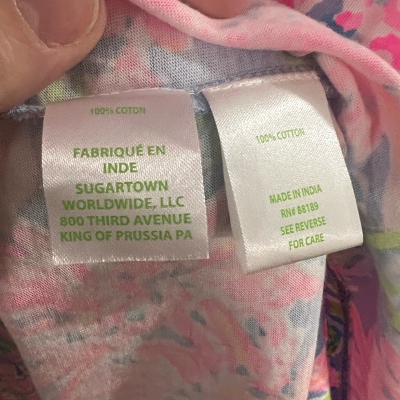 Lilly Pulitzer Loro Midi Tiered Dress - Size L - Blue Peri Sunrise Bay - Picture 11 of 12